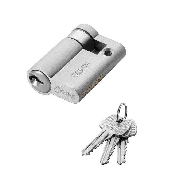 Defend - Half Cylinder with 3 Brass Normal Keys