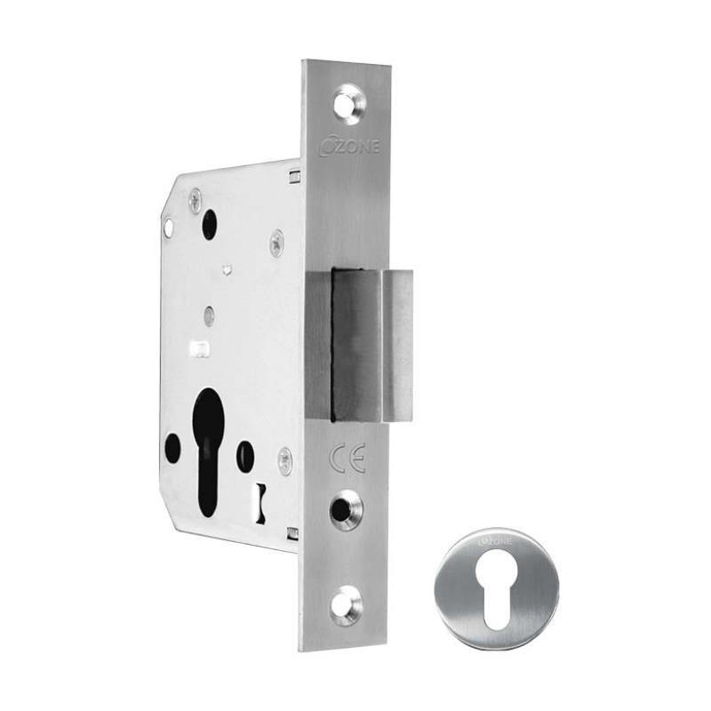Close Body Mortise Lock with Strike Plate, Double Throw Dead Bolt