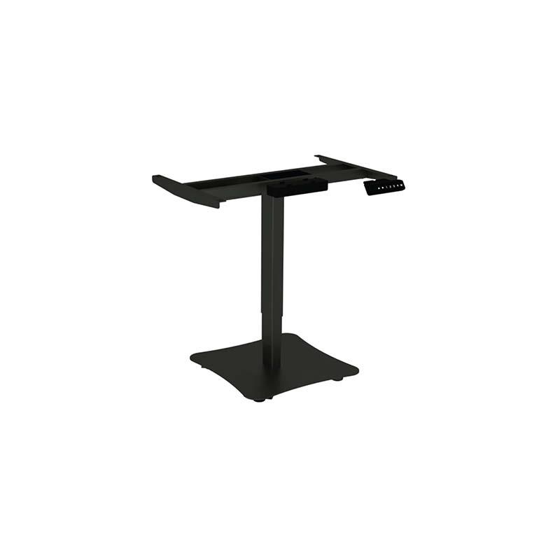 Single leg table mechanism with single motor