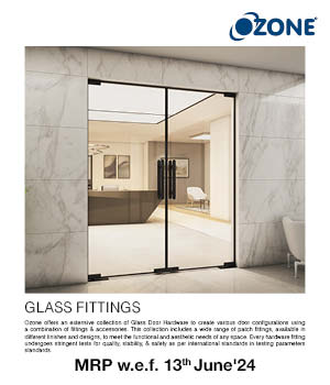 Glass Fittings MRP w.e.f 13 June'24