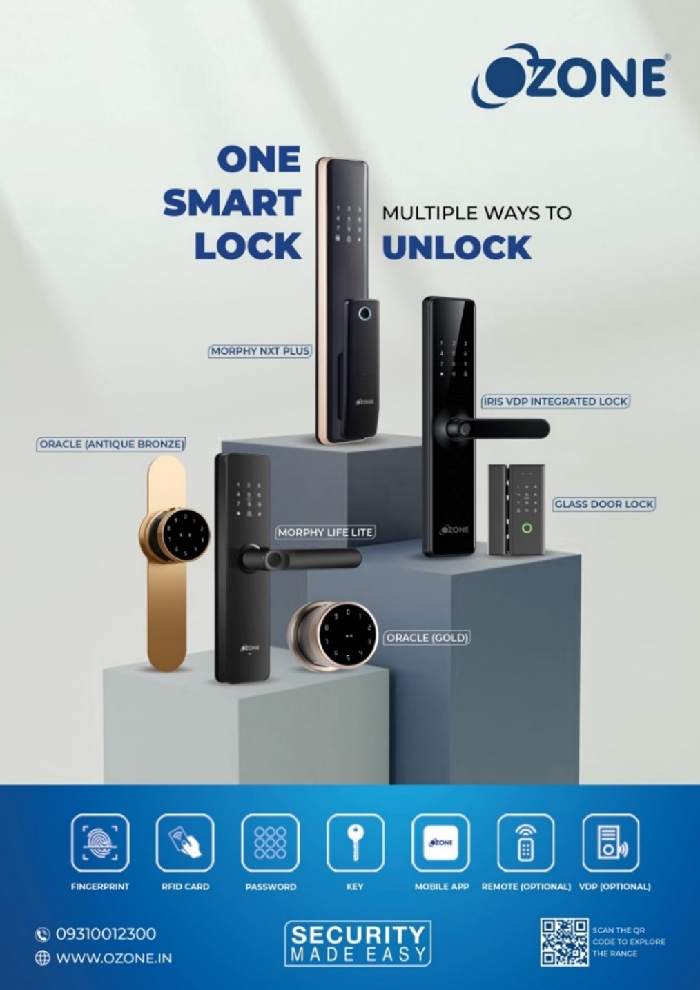 Smart Locks-Made Easy | Ozone Overseas Pvt. Ltd