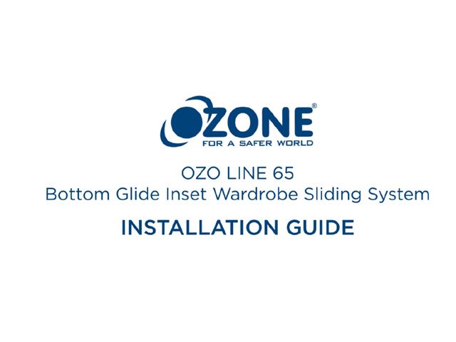 Ozoline - 65 Bottom Glide Inset Wardrobe Sliding System