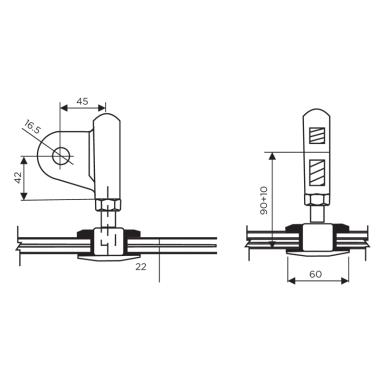 Adjustable Glass Connector for OCF-316 | Ozone