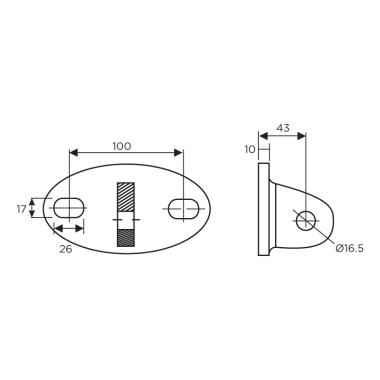 Wall Fitting for OCF 316 | Ozone