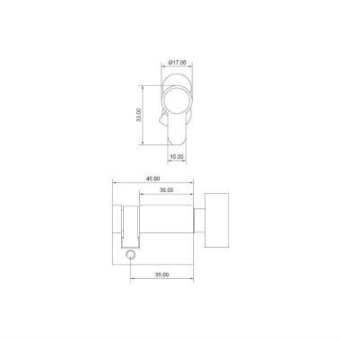 Half Cylinder with Knob | Ozone