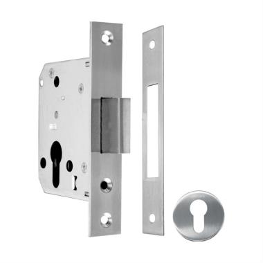 Closed Body Mortise Lock with Strike Plate, Double Throw Dead Bolt | Ozone