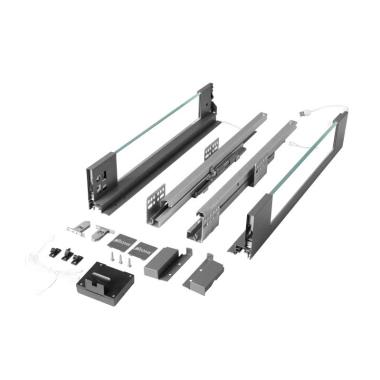 Slim Pro Ergotec Glass with LED Drawer System | Ozone