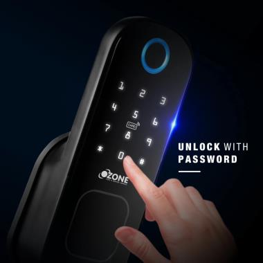 Ozone Cleo Life Wi-Fi Smart Lock with 5-way access | Door Thickness: 20-65 mm | Ozone