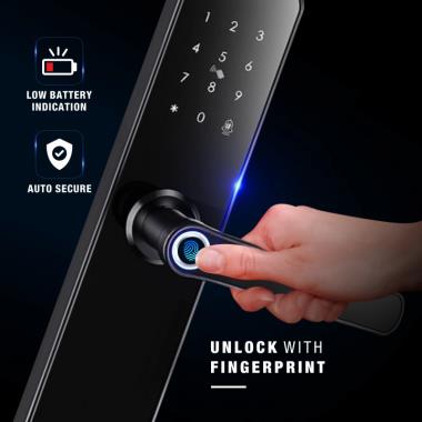 Ozone Morphy Eco Smart Lock with 4-way access | Door Thickness: 35-80 mm | Ozone