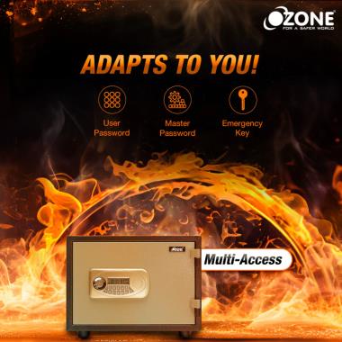 Ozone Fire Warrior- 11 | Fire-resistant Safe | 19 Litres | Ozone