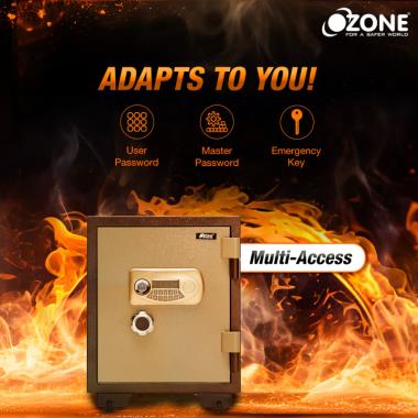 Ozone Fire Warrior- 55 | Fire-resistant Safe | 40 Litres | Ozone