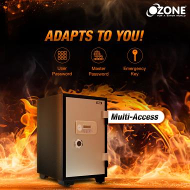 Ozone Fire Warrior- 77 | Fire-resistant Safe | 67 Litres | Ozone