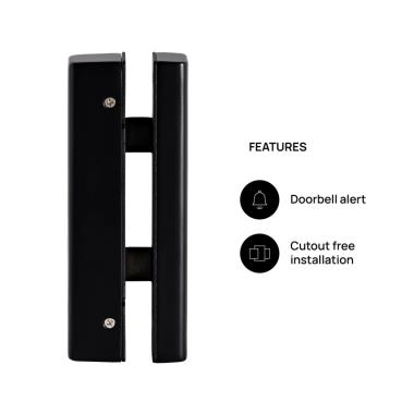 Ozone Glass Door Lock Wi-Fi Smart Lock with 4-way access | Door Thickness: 35-65 mm | Ozone