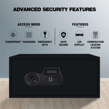 Ozone Safilo Bio- Z Pro | Biometric Safe | 34.94 Litres | Ozone