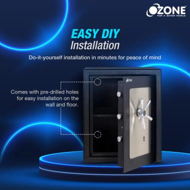 Ozone Fort AB 66 | Anti-burglary Manual Safe | 78 Litres | Ozone