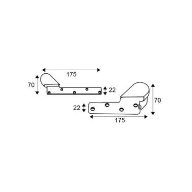 Offset Pivot Set for Wooden Aluminum Doors Right | Ozone