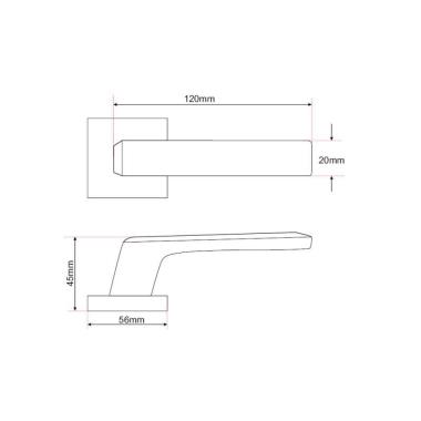 Horizon Handle for Bathroom | Ozone