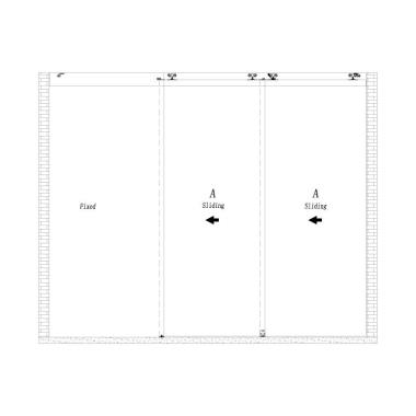 Three Panel Door Sliding Set | Ozone