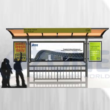 Bus-Q-Shelter with Signage | Ozone