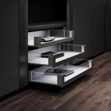 Slim Pro Inner Drawer with Glass Front Panel