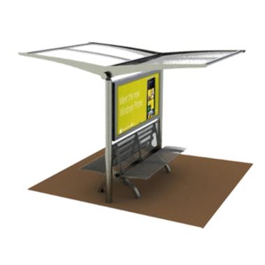 Double Side Canopy with Bench | Ozone