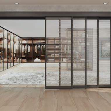Linea Slim Frame (4507) Telescopic Sliding System (1+4)