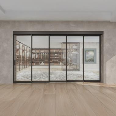 Linea Slim Frame (4507) Telescopic Sliding System (1+4)