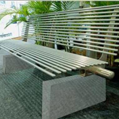 Tubular Bench With Backrest | Ozone