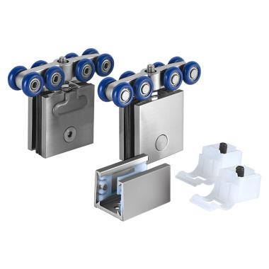 Sliding System Set W | O Track for Single Frameless Door of 80 Kg | Ozone