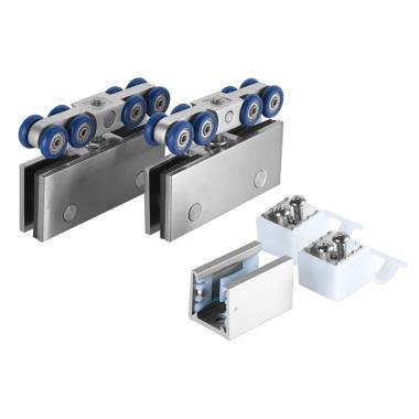 Sliding System Set W|O Track for Single Frameless Door of 100 Kg | Ozone