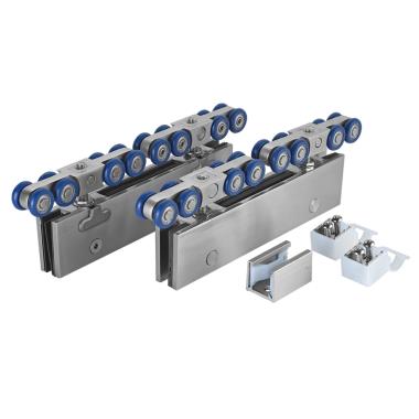 Sliding System Set W|O Track for Single Frameless Door of 150 Kg | Ozone