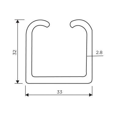 Sliding System Top Track E2 | Ozone