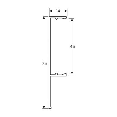 Sliding System Top Track E5 Cover | Ozone