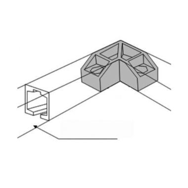 90 degree track connector | Ozone