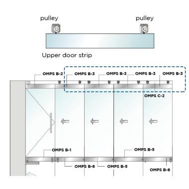 Upper door strip | roller | Ozone