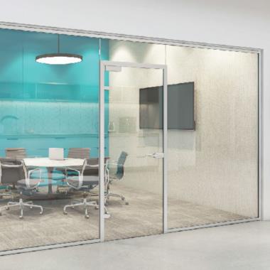 Partition With Single Swing Door AN