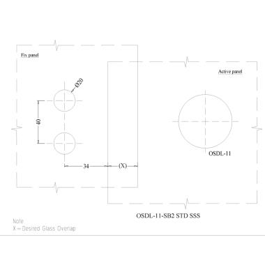 Strike Box for offset Glass to Glass Application