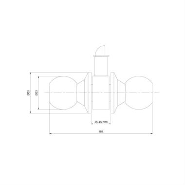 Knob Lock with both side Active Knobs | Ozone